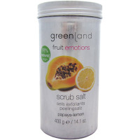 Greenland Fruit Emotions Скраб-соль  Папайя – Лимон Scrub Salt Papaya-Lemon (400 гр)