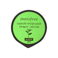 Innisfree Успокаивающая капсульная мини-маска с экстрактом зеленого чая Green Tea Capsule Recipe Pack (10 мл)