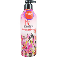 Kerasys Увлажняющий парфюмированный шампунь с водой дамасской розы Blooming & Flowery Perfumed Shampoo (600 мл)