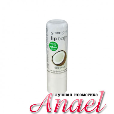 Greenland Бальзам для губ Кокос Lip Balm (3,9 гр)