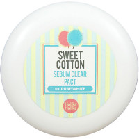 Holika Holika Матирующая пудра с SPF 27 PA +++ Sweet Cotton Sebum Clear Pact Тон 01 Чисто-белый (8 гр)