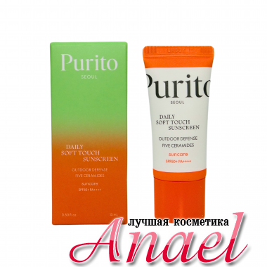 Purito Cолнцезащитный крем  Daily Soft Touch Sunscreen SPF50+ PA++++ (15 мл)