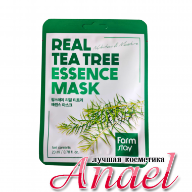 Farm Stay Тканевая маска с экстрактом чайного дерева Real Tea Tree Essence Mask  (1 шт. х 23 мл)