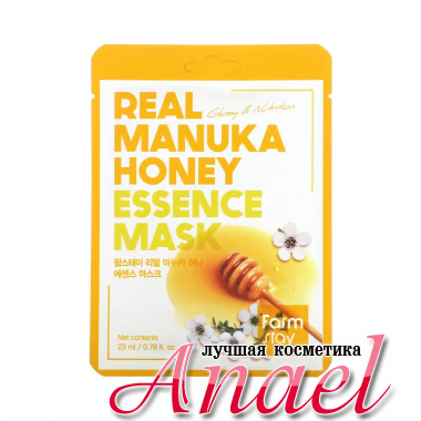 Farm Stay Тканевая маска с экстрактом мёда манука Real Manuka Honey Essence Mask  (1 шт. х 23 мл)