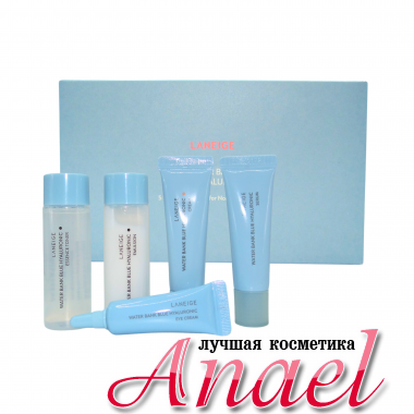 Laneige Набор миниатюр увлажняющих средств для лица и контура глаз Water Bank Blue Hyaluronic (5 предметов)