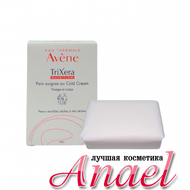 Avene Питательное мыло с Cold-кремом TriXera Cold Cream Ultra Reach Cleansing Bar (100 гр)