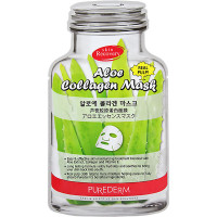 Purederm Увлажняющая тканевая маска для лица с алоэ и коллагеном Aloe Collagen Mask (1 шт х 18 гр)