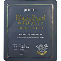 Petitfee Гидрогелевая маска для лица с черным жемчугом и золотом Black Pearl & Gold Hydrogel Mask Pack (1 шт х 32 гр)