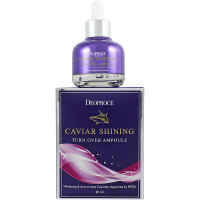 Deoproce Отбеливающая антивозрастная сыворотка с экстрактом акульей икры Caviar Shining Turn Over Ampoule (30 мл)