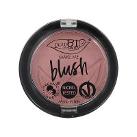 Puro Bio Органические компактные однотонные румяна Тон 01 Розовый Make Me Blush (5,2 гр)