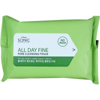 Scinic Очищающие влажные салфетки для пор All Day Fine Pore Cleansing Tissue (20 шт)