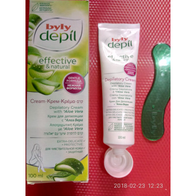 Byly Depil Нежный крем для депиляции тела с алоэ вера Depilatory Cream (100 мл)