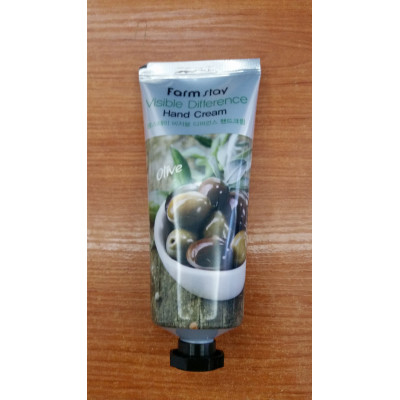 Farm Stay Питательный крем для рук «Видимая разница» с экстрактом оливы Visible Difference Hand Cream Olive (100 мл)