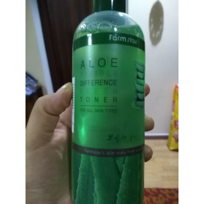 Farm Stay Освежающий тонер с алоэ «Видимая разница» Visible Difference Aloe Fresh Toner (350 мл)