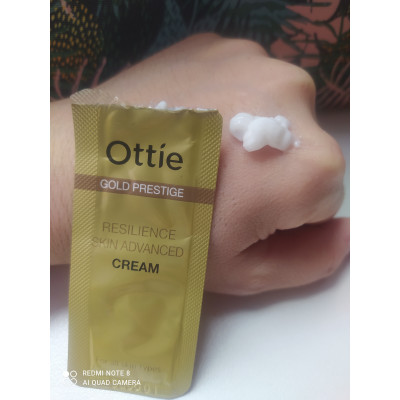 Ottie Пробник крема для упругости кожи «Золотой престиж» Gold Prestige Resilience Skin Advanced Cream 