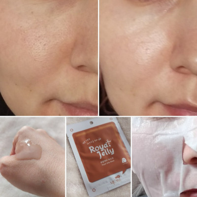 Mijin Тканевая маска с пчелиным маточным молочком MJ Care On Royal Jelly Mask (1 шт х 22 гр)