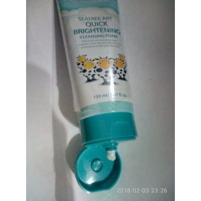 SeaNTree Пенка для умывания «Быстрое осветление» Seatree Art Quick Brightening Cleansing Foam (150 мл)