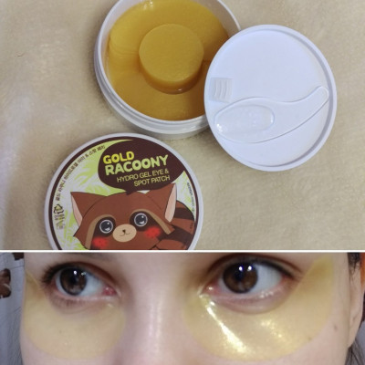 Secret Key Антивозрастные гидрогелевые патчи «Золотой Енот» Gold Racoony Hydro Gel Eye & Spot Patch (60 + 30 шт)